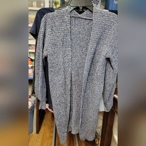 Shein Blue Open-Front Long Sweater Small Size 4